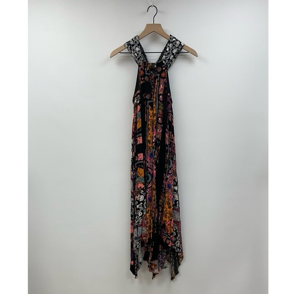 Free People California Love Floral Patchwork Bandeau Sleeveless Maxi Dress 2 - Picture 9 of 13